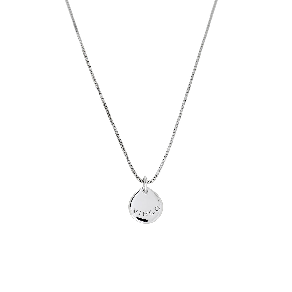 Silver Virgo Zodiac Pendant