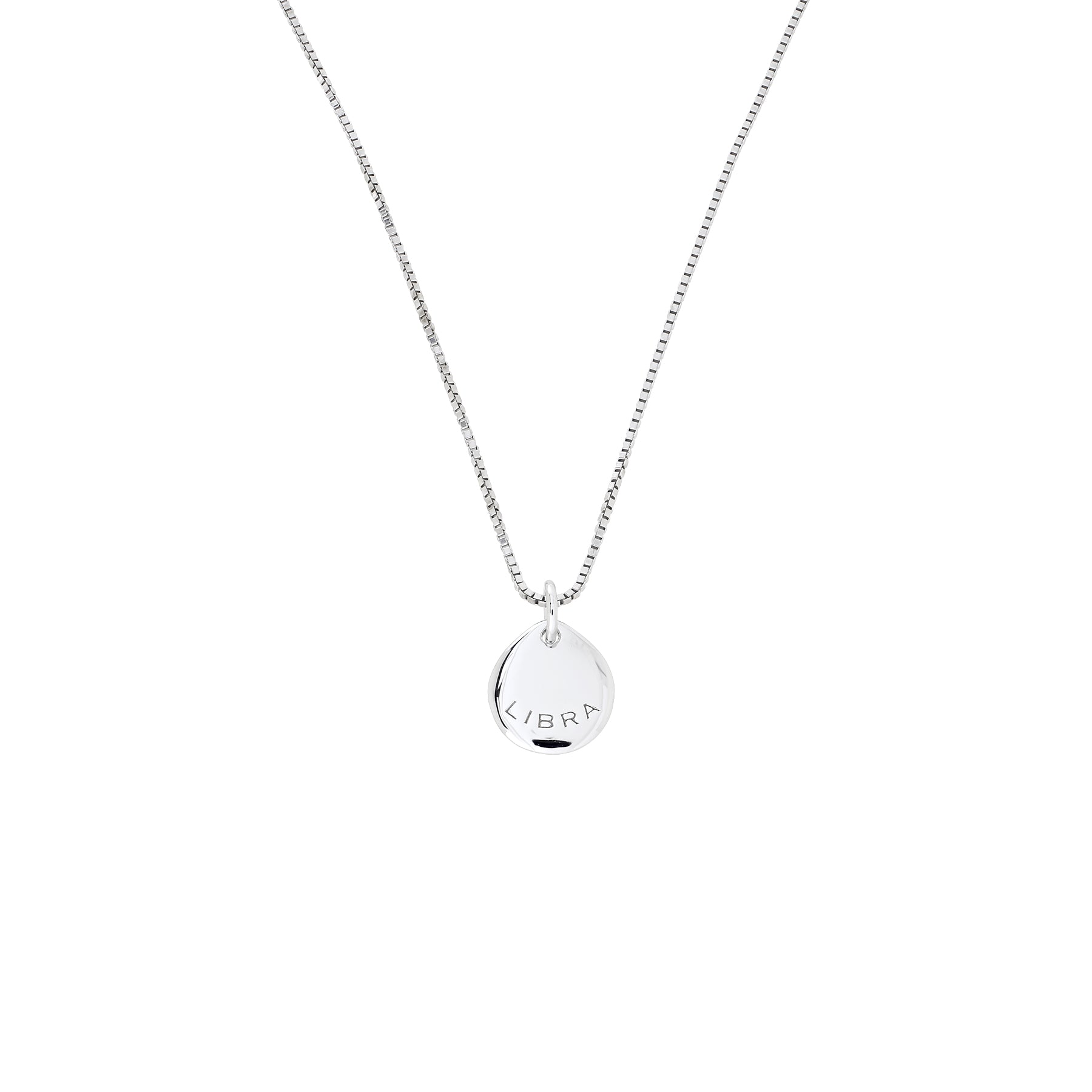 Silver Libra Zodiac Pendant