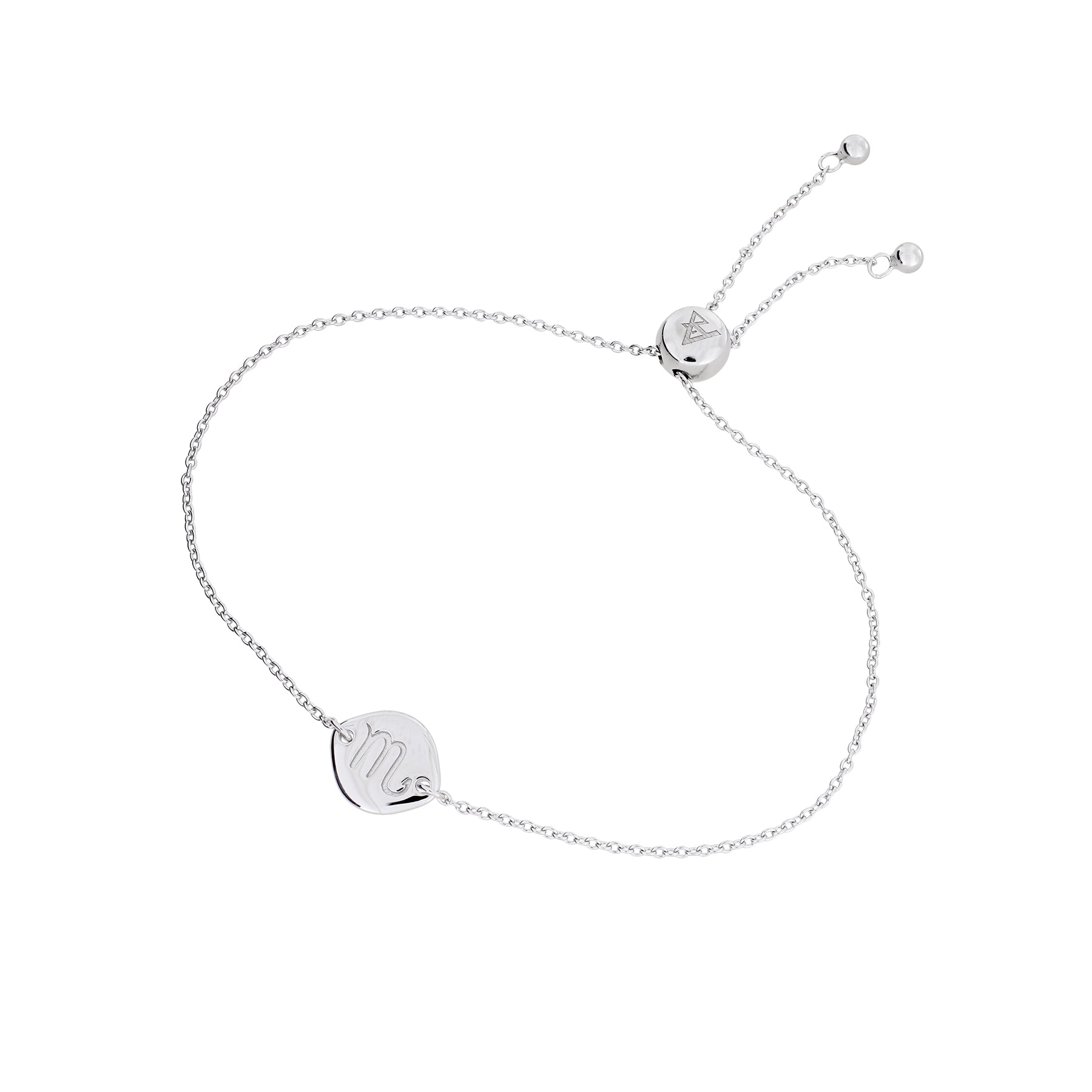 Silver Scorpio Zodiac Adjustable Bracelet