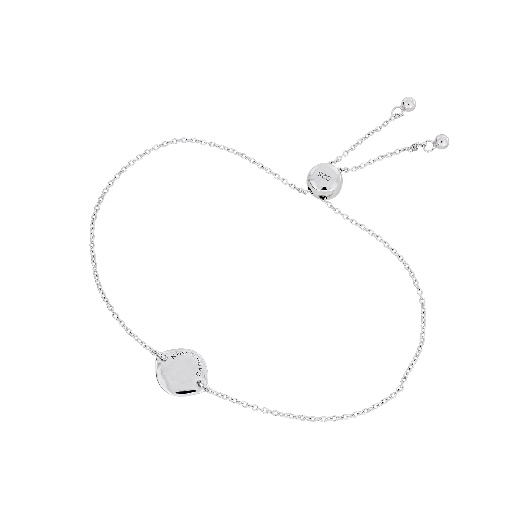 Silver Capricorn Zodiac Adjustable Bracelet