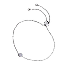 March Birthstone Bracelet - Aqua Chalcedony