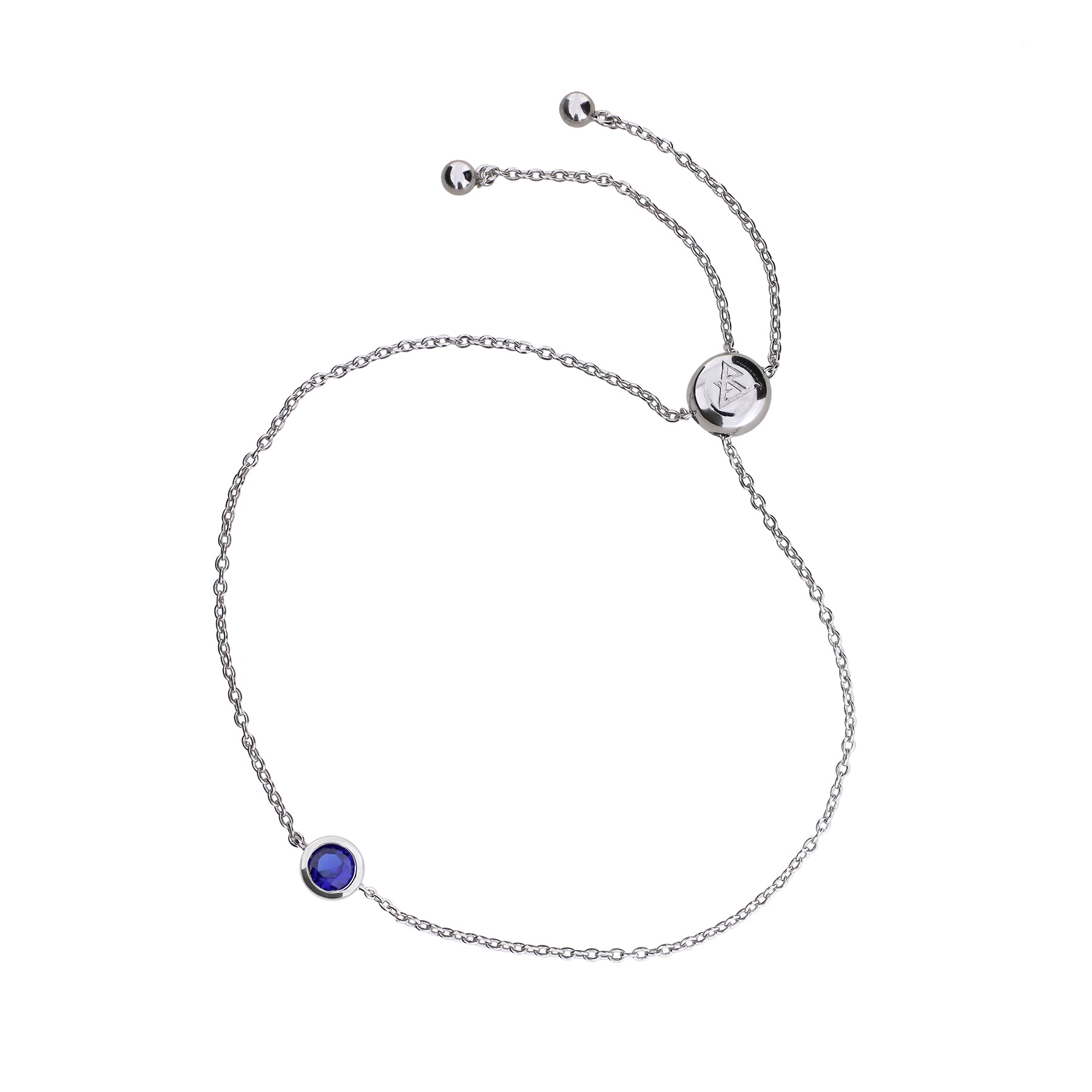 September Birthstone Bracelet - Blue Spinel