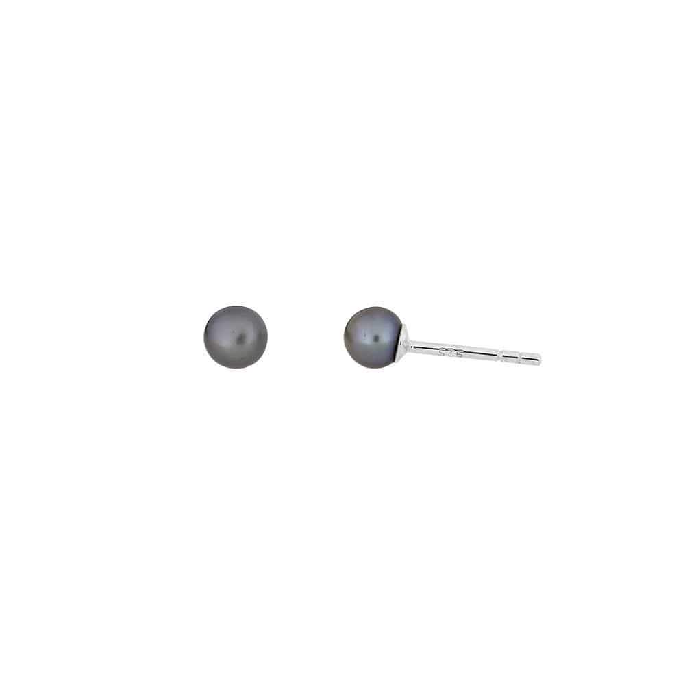 Grey Pearl Stud Earrings