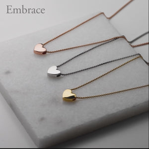 Embrace Heart Polished Necklace