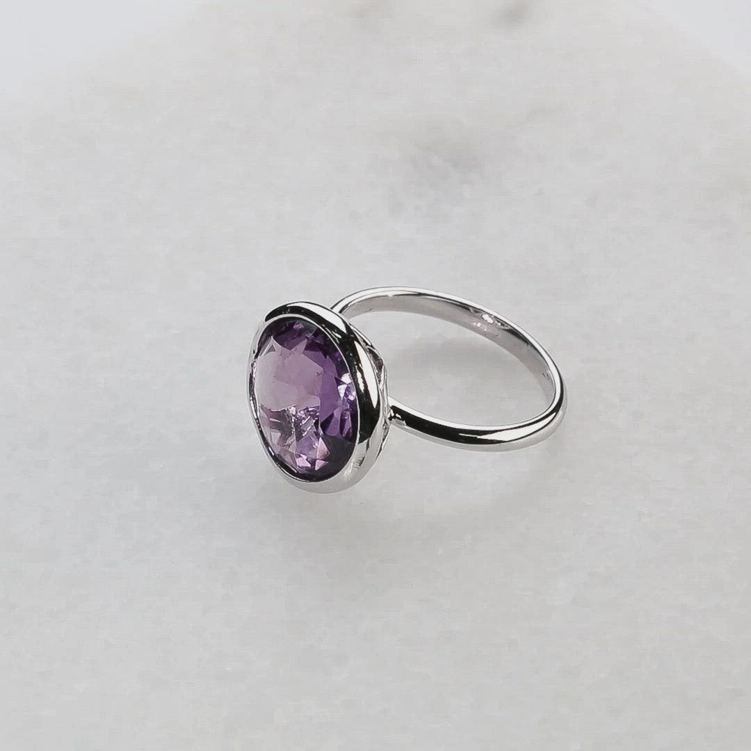 Amethyst Cocktail Ring