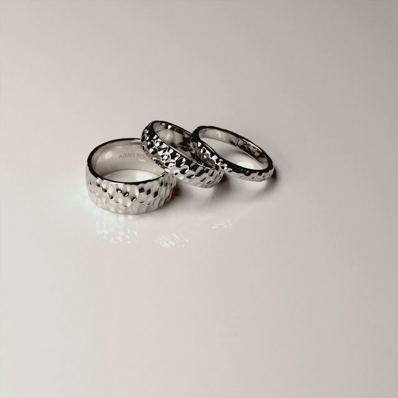 Sterling Silver Honeycomb Elements Ring