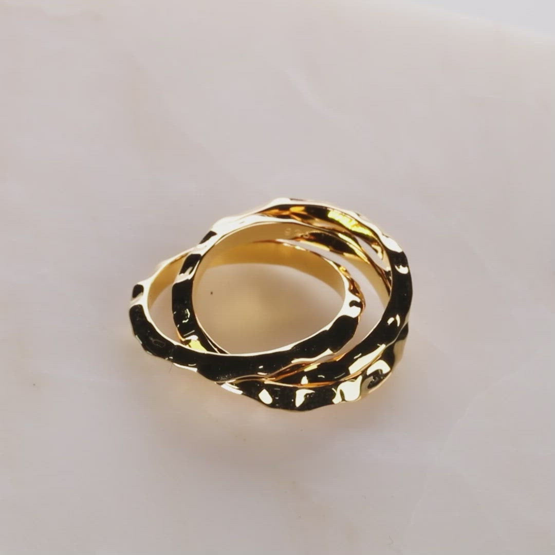 Hammered Russian Wedding Ring