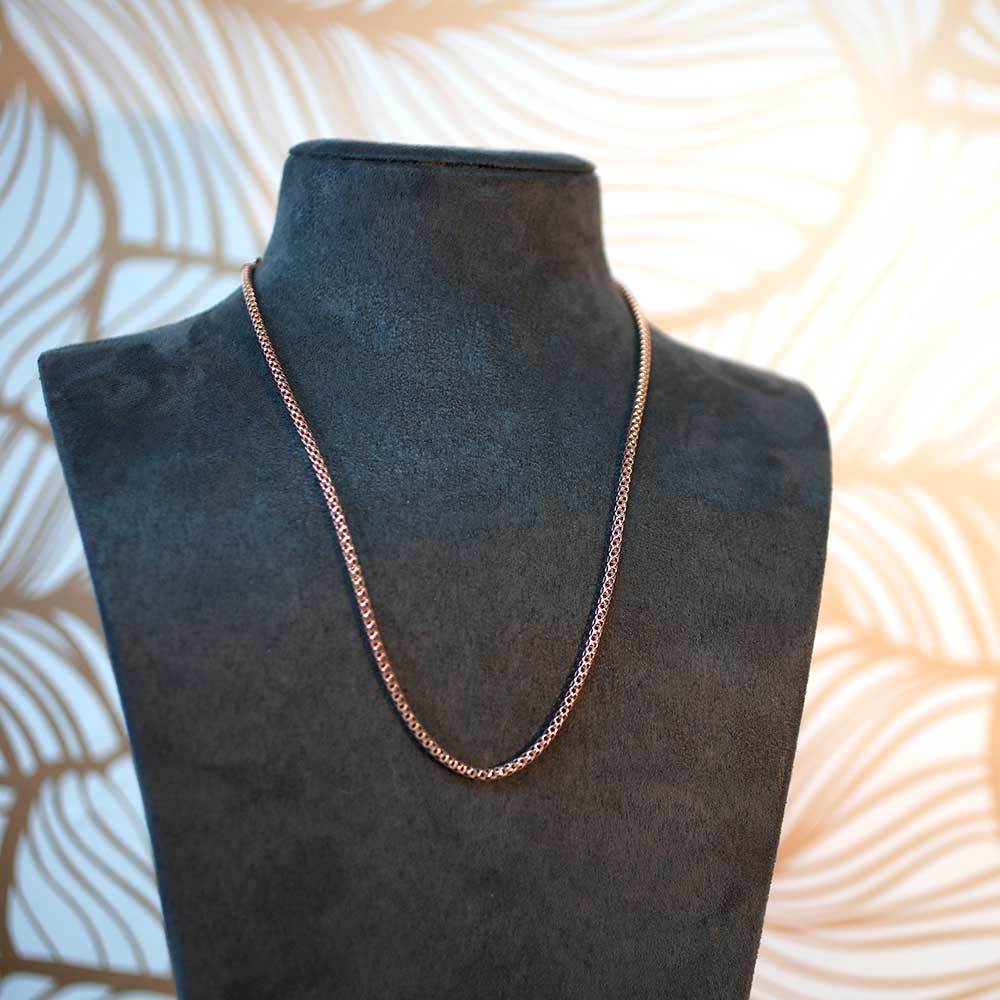 Adjustable Rounded Box Chain Necklace