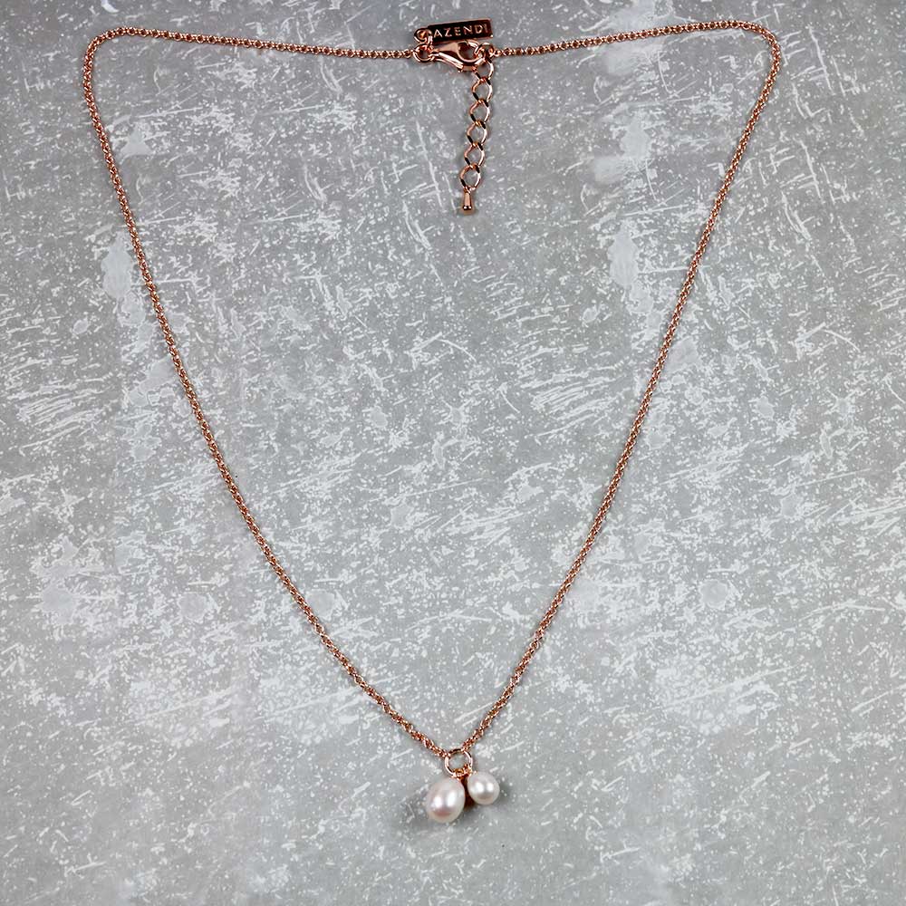Double Teardrop Freshwater Pearls Pendant