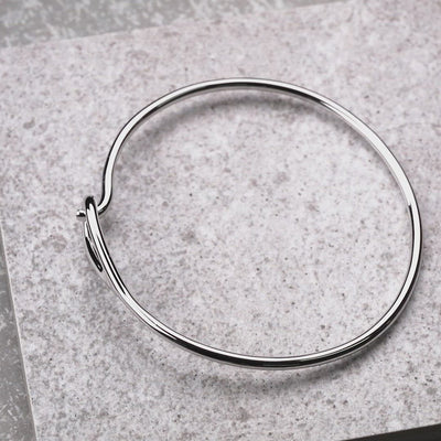 Silver Hook Bangle