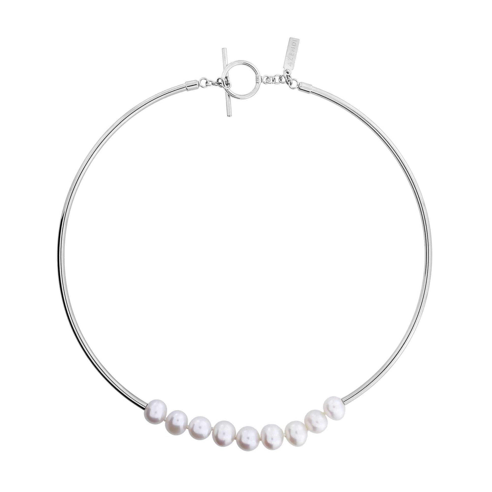 Freshwater Pearls T-Bar Necklace