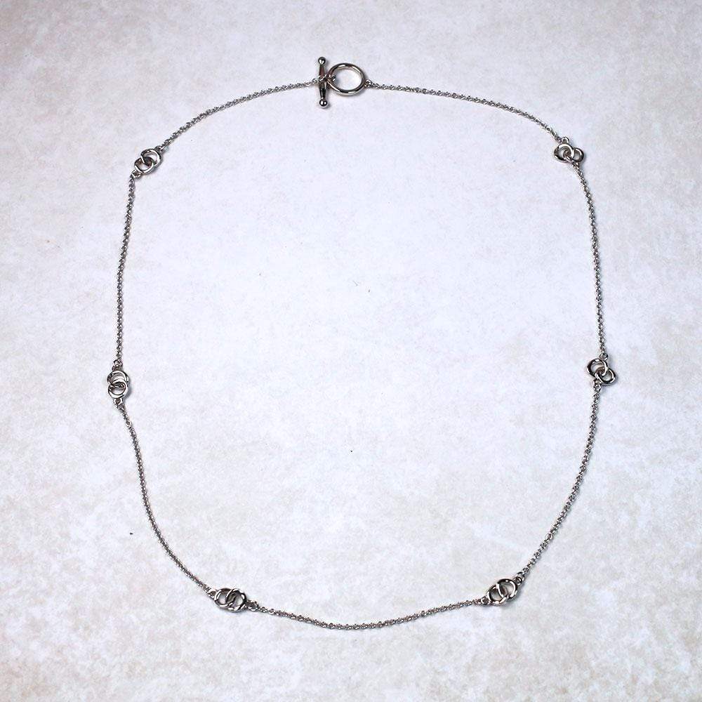 Gossamer Fine Interlocking Circles Necklace