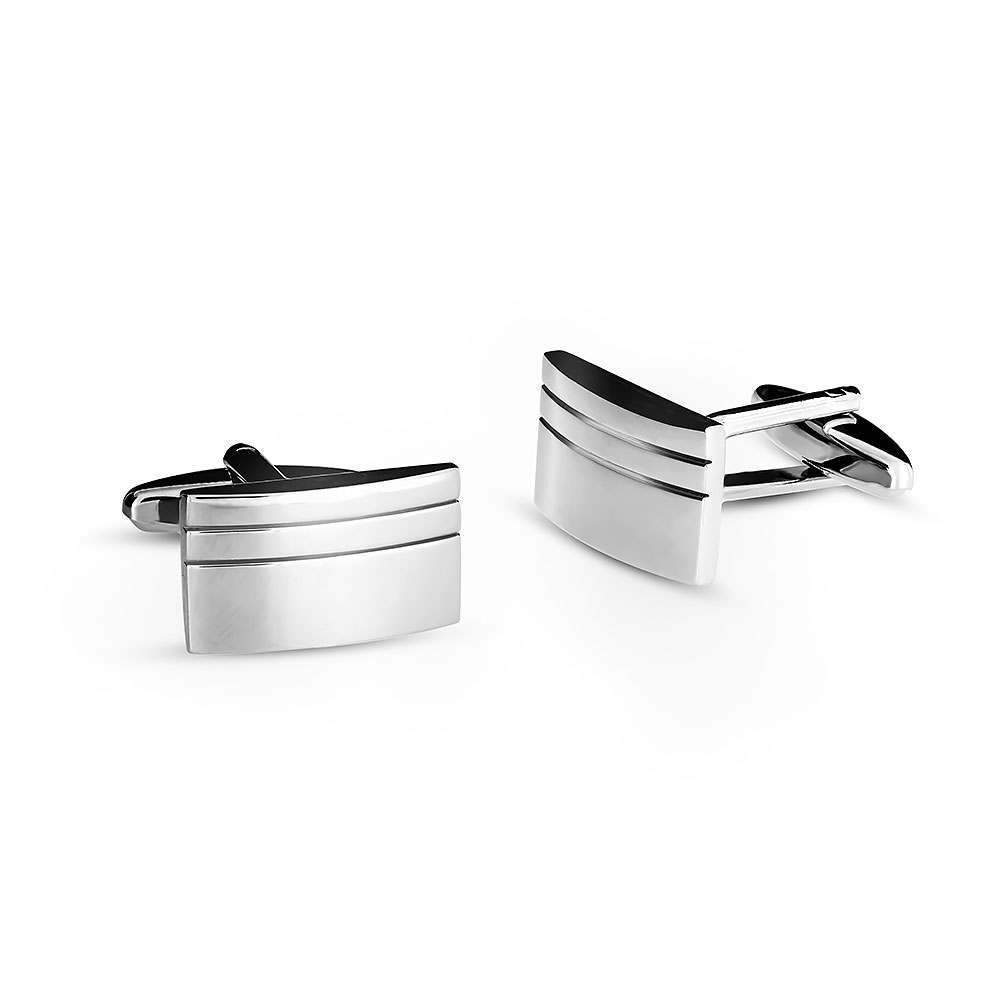 Grooved Rectangle Cufflinks