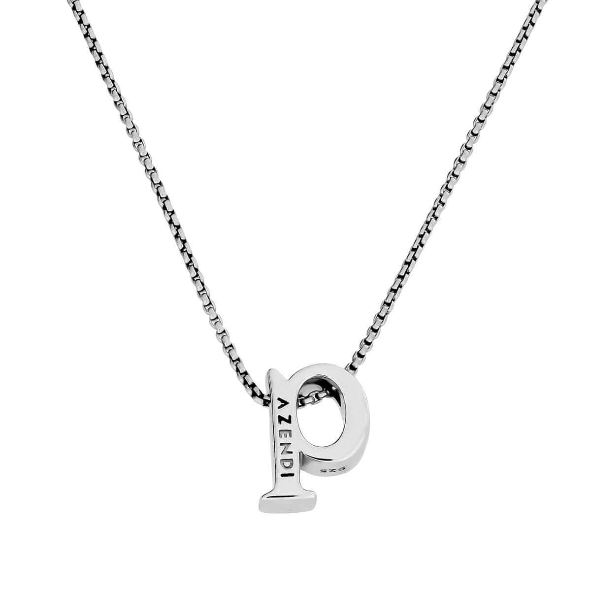 Letter Q Silver Diamond Pendant
