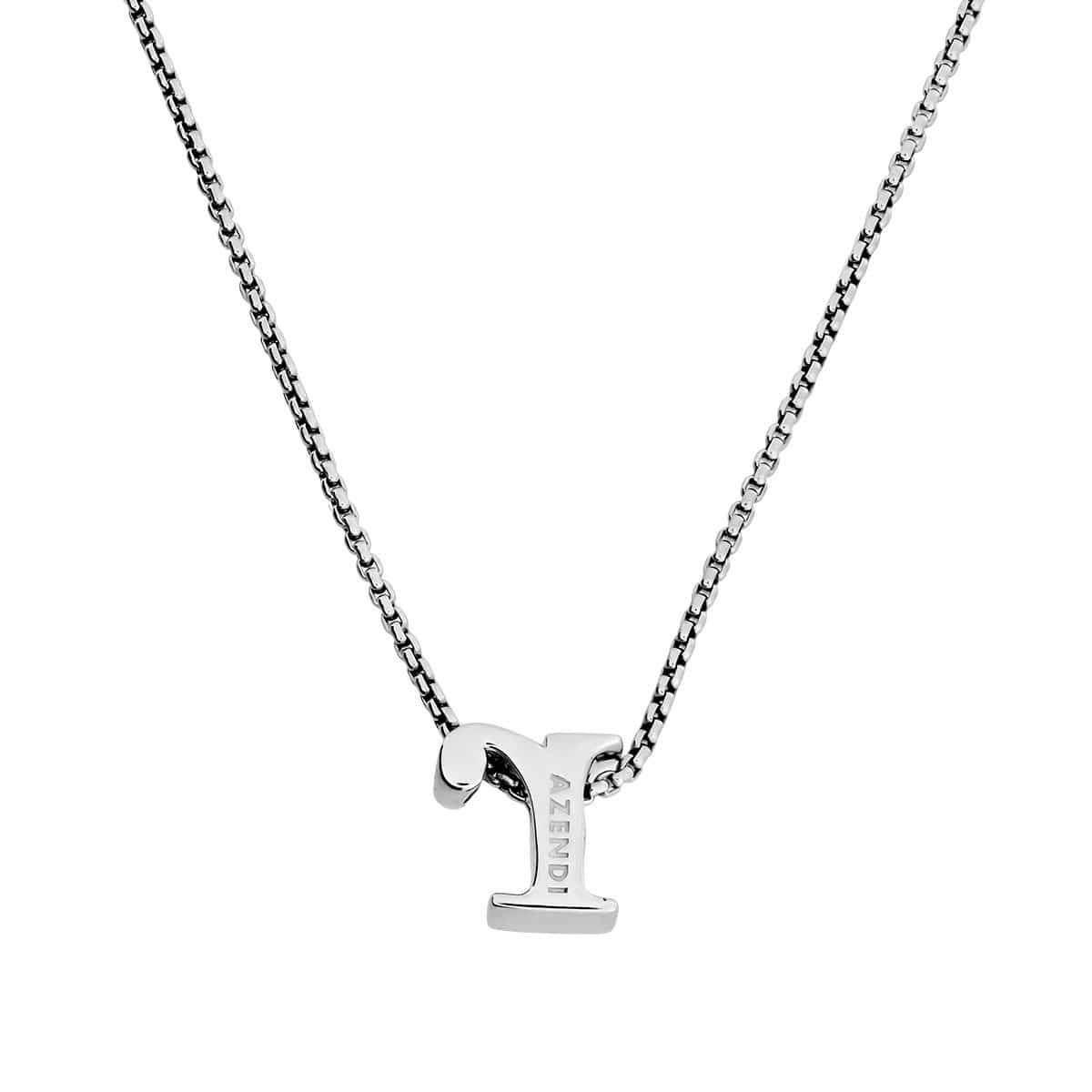 Letter R Silver Diamond Pendant