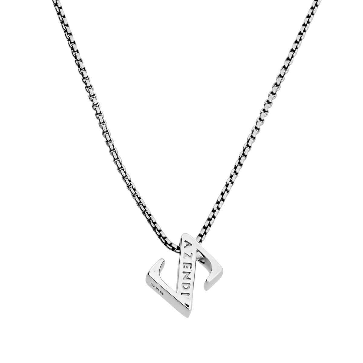 Letter Z Silver Diamond Pendant