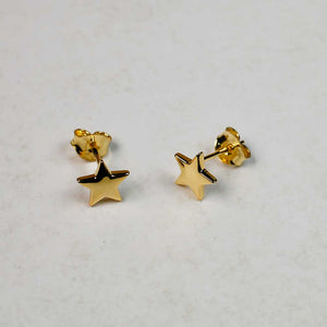 Little Star Stud Earrings - Gold Vermeil