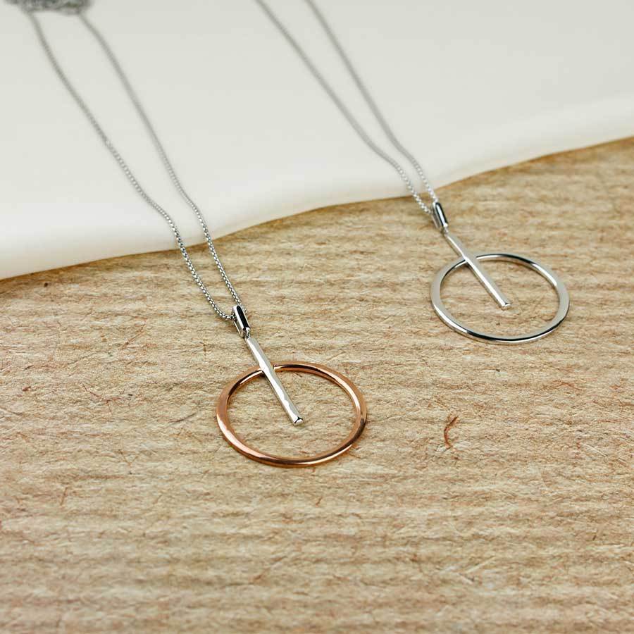 Metropolitan Circle & Line Necklace