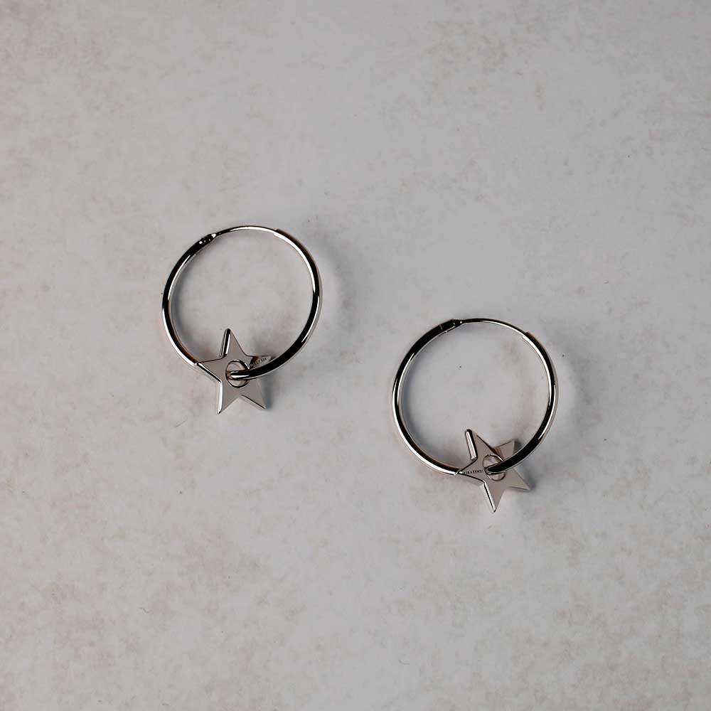 Mini Star Hoop Earrings