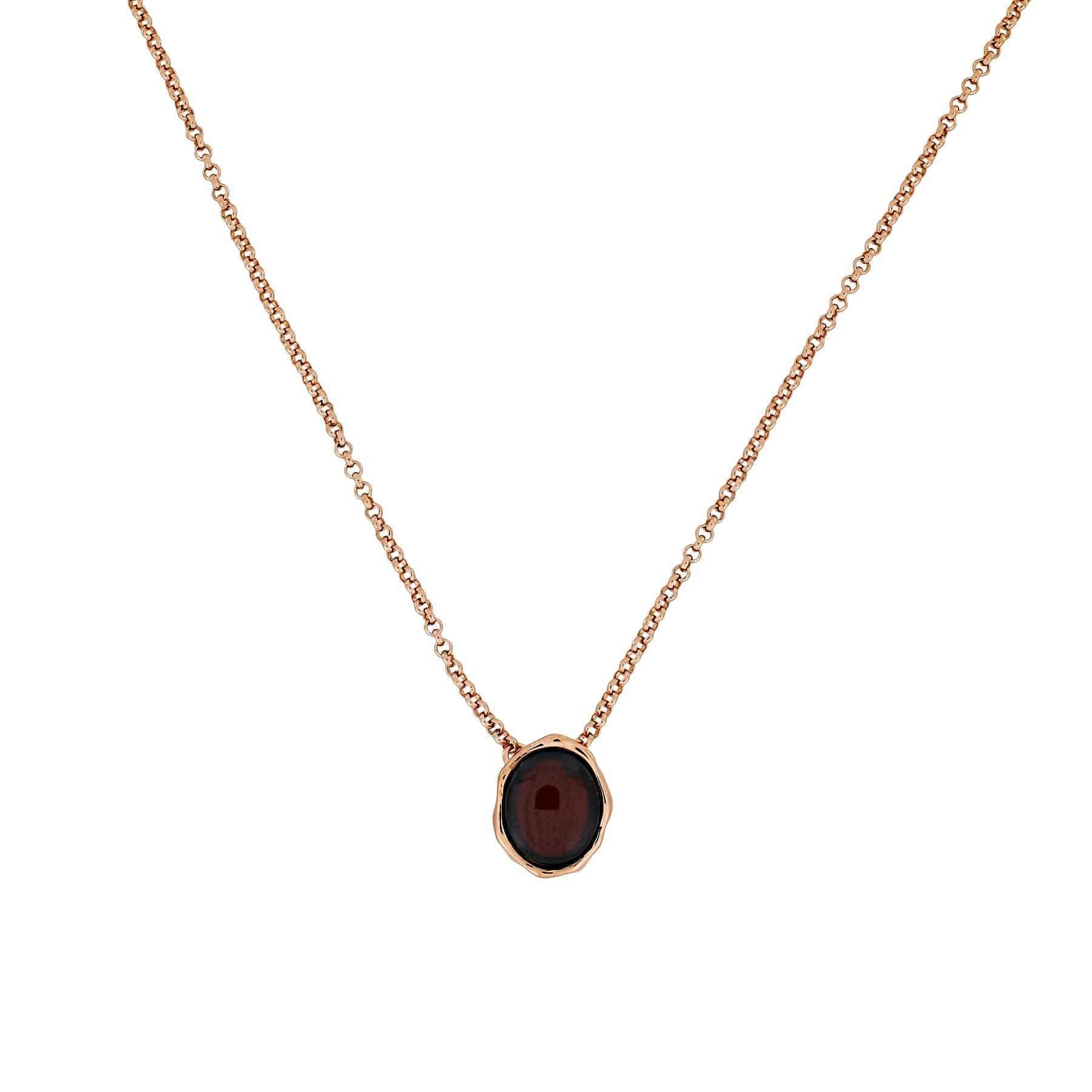 Northern Lights Baltic Amber Necklace in Rose Gold Vermeil