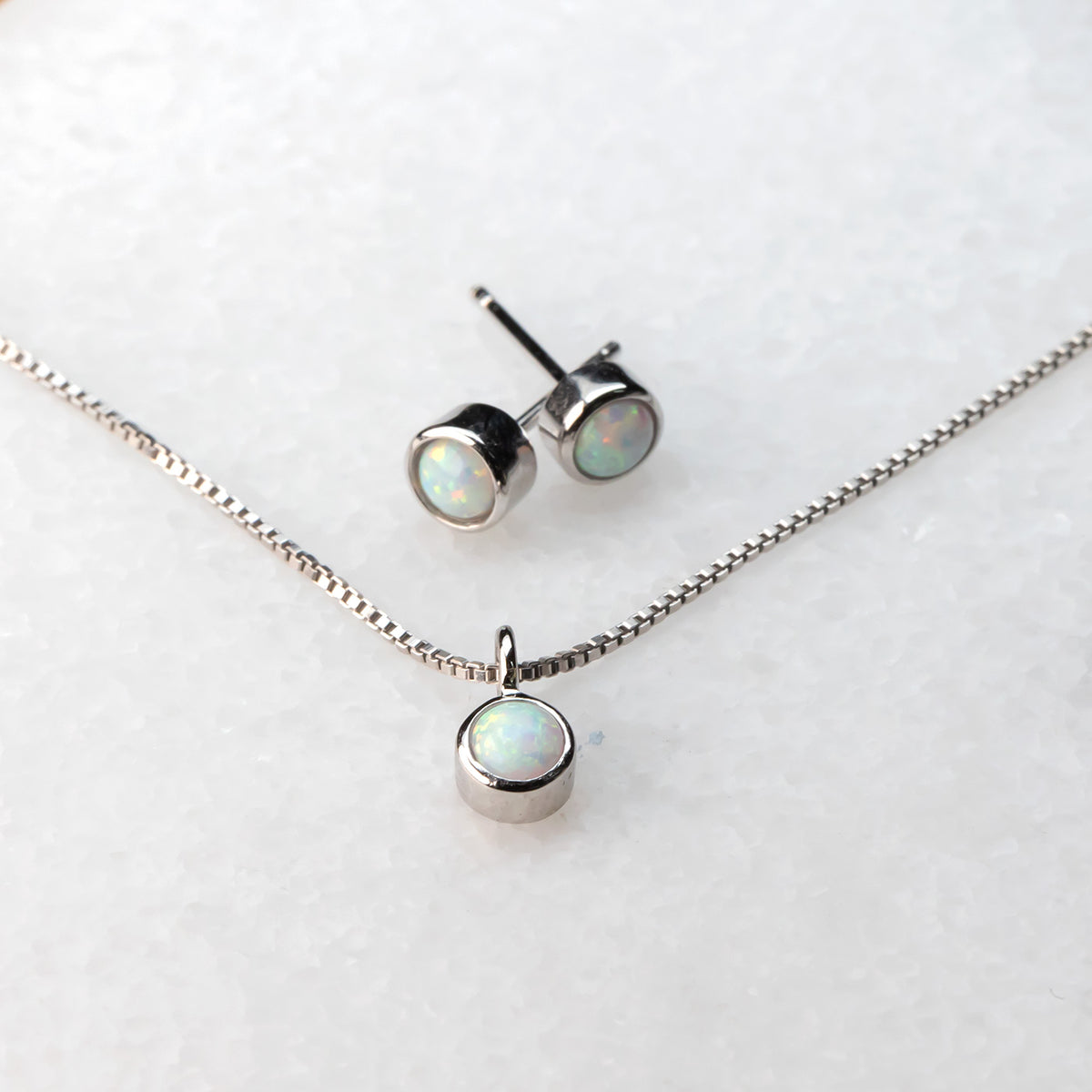 October Birthstone Pendant - Opal