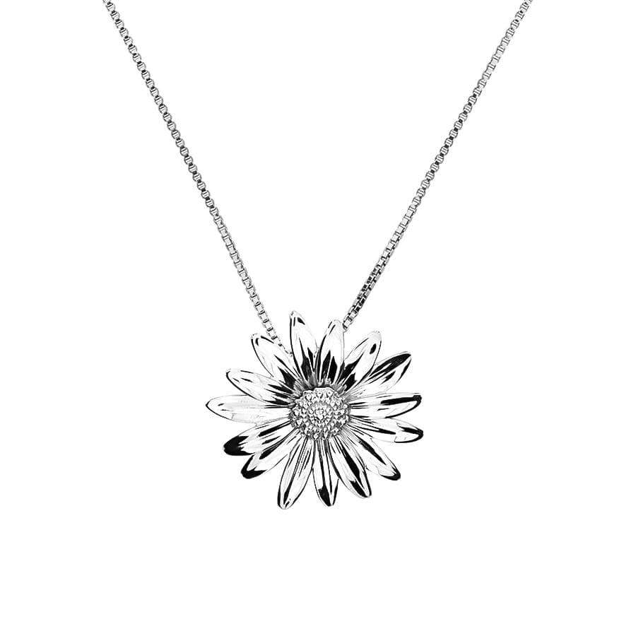 Daisy April Birthday Flower Pendant
