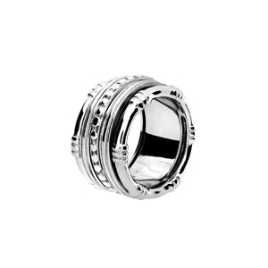 Silver Bamboo Spinning Ring