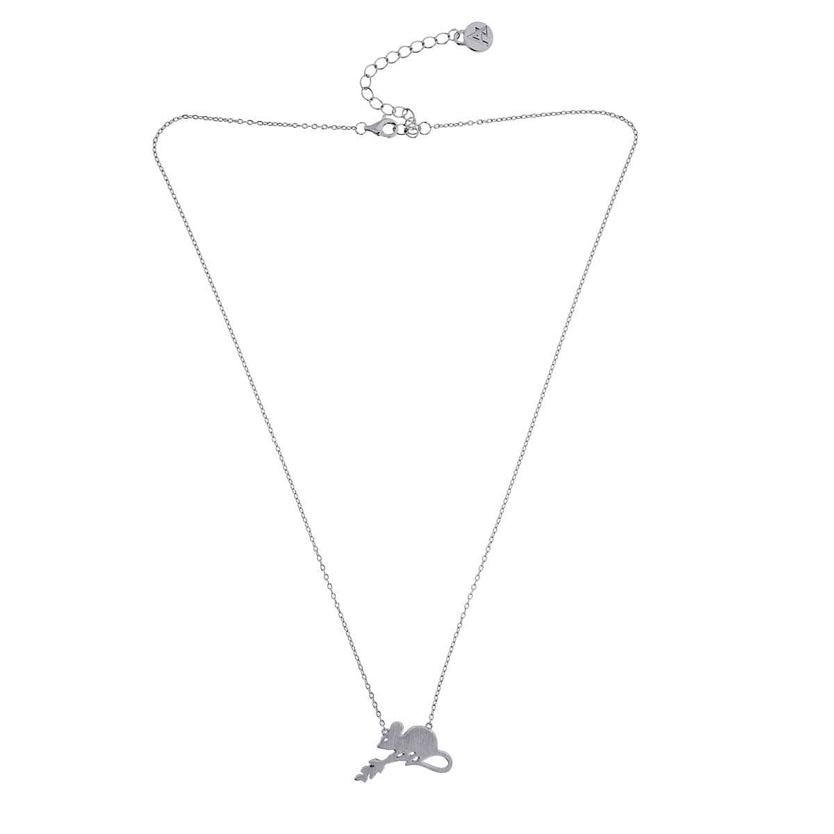 Silver Field Mouse Necklace