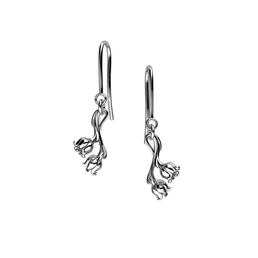 Lily of the Valley May Birthday Flower Earrings