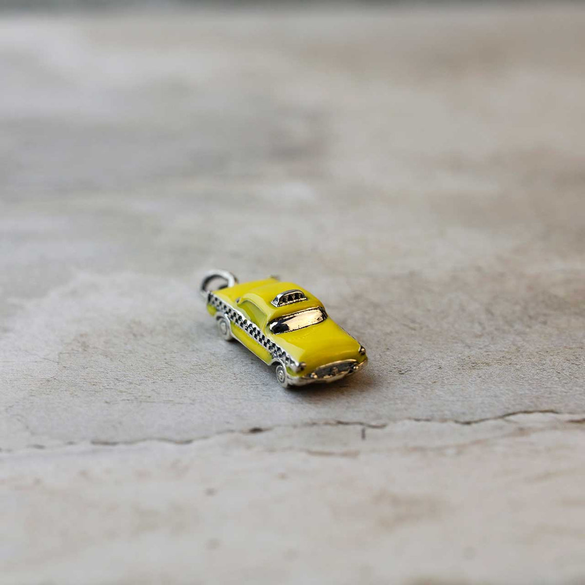 Silver New York Taxi Charm