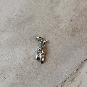 Silver Pointe Shoes Charm