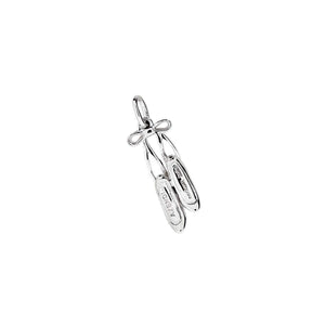 Silver Pointe Shoes Charm