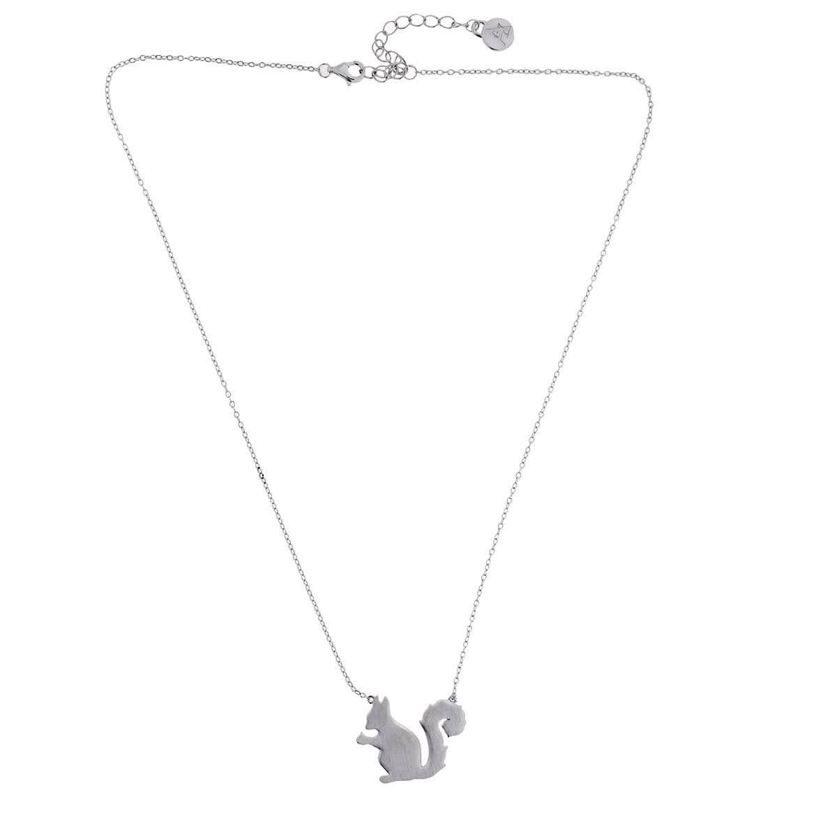 Silver Squirrel Necklace