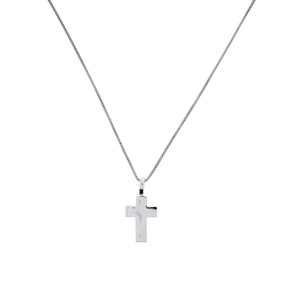 Simple Silver Cross Pendant