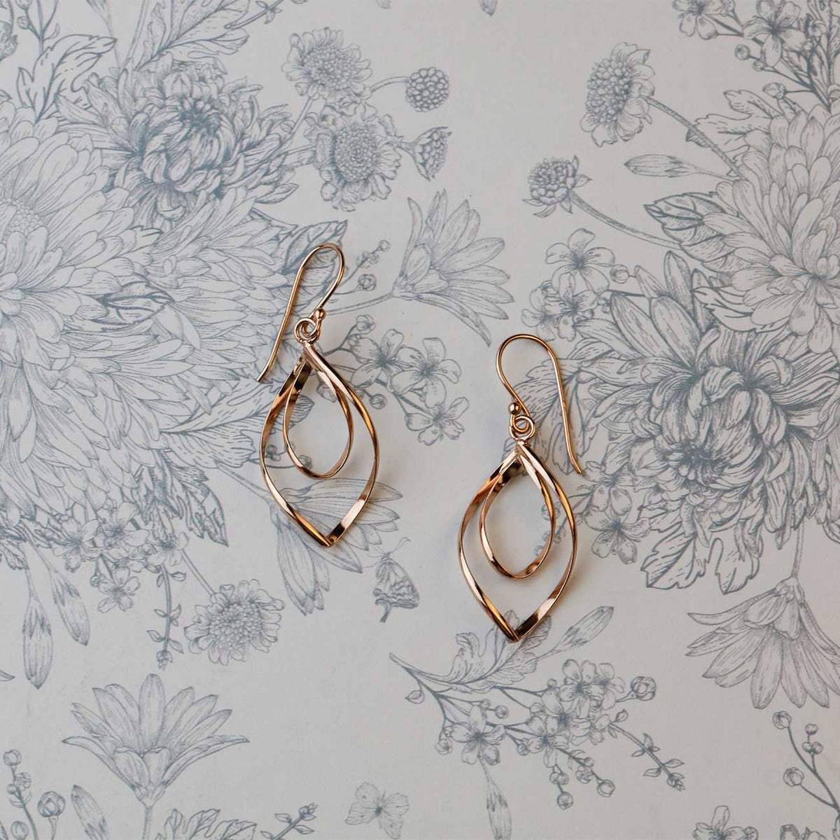 Spiral Loop Drop Earrings