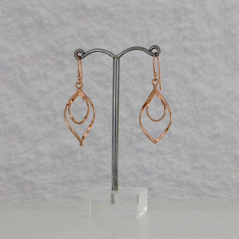 Spiral Loop Drop Earrings