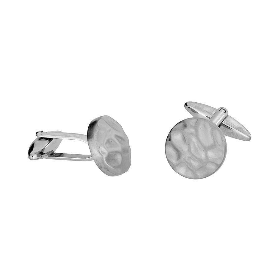 Steel Hammered Cufflinks