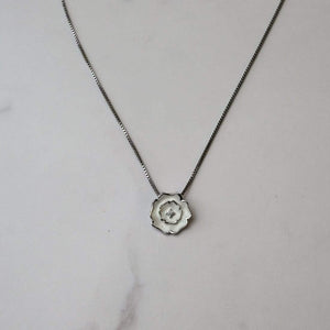 Sterling Silver Yorkshire Rose Necklace - Enamel