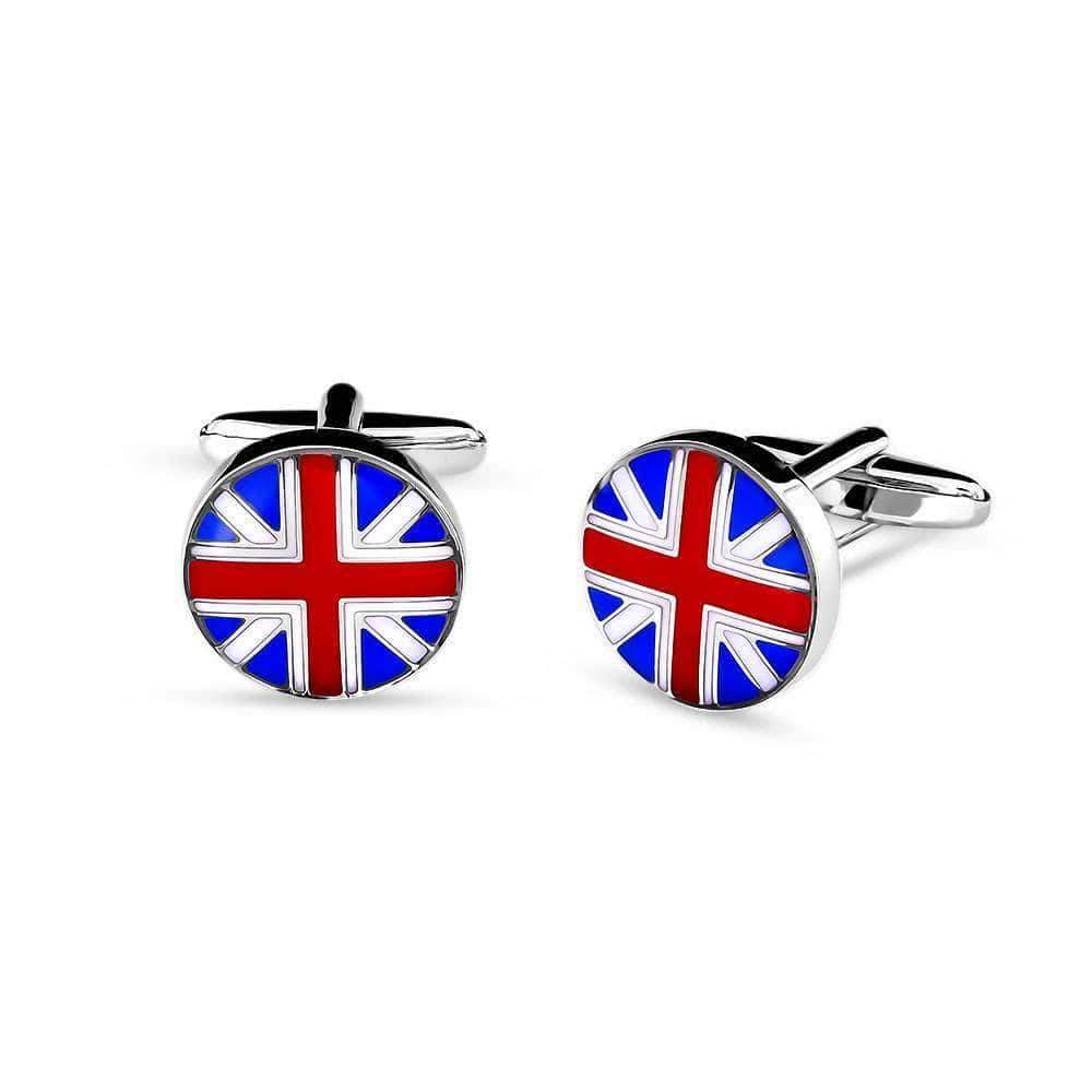 Union Jack Round Cufflinks